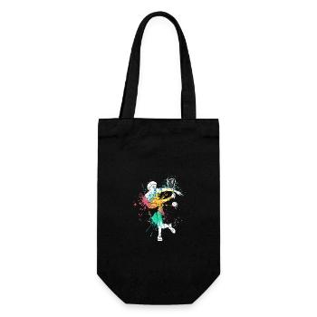 Splash art Squash sports for Squash player - Gift Bag for Bottles - black - Front