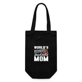 World's greatest dachshund mom - Gift Bag for Bottles - black - Front
