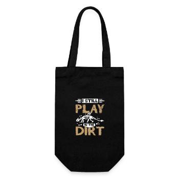 Paleontologist still play in the dirt - Gift Bag for Bottles - black - Front