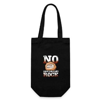 Funny Paleontologist no it's not just a rock - Gift Bag for Bottles - black - Front
