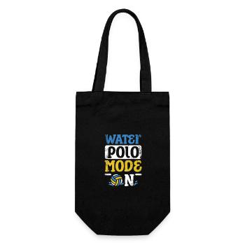 Sports Water Polo mode on - Geschenkbeutel für Flaschen - Schwarz - Vorne