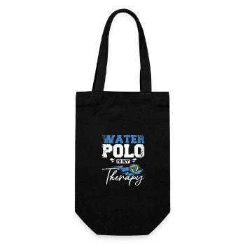 Water polo is my therapy - Gift Bag for Bottles - black - Front