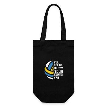 I'll always be your biggest fan water polo - Geschenkbeutel für Flaschen - Schwarz - Vorne