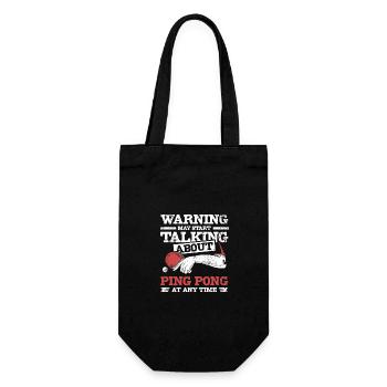 Talk about Table tennis Ping pong - Gift Bag for Bottles - black - Front