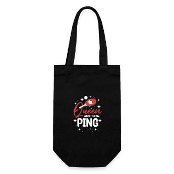 Reine du ping-pong - Sac à bouteille - noir - Devant