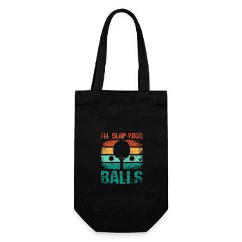 Je vais te claquer les couilles, drôle de ping-pong - Sac à bouteille - noir - Devant