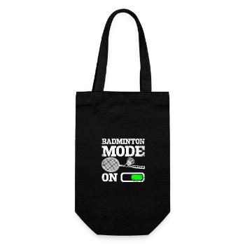 Sports Badminton mode on - Geschenkbeutel für Flaschen - Schwarz - Vorne