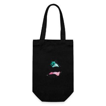 Splash Art Panda Panda Géant Panda Ours Grand Panda - Sac à bouteille - noir - Devant