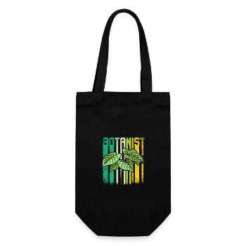 Retro Vintage Horticulturist Botanist - Geschenkbeutel für Flaschen - Schwarz - Vorne