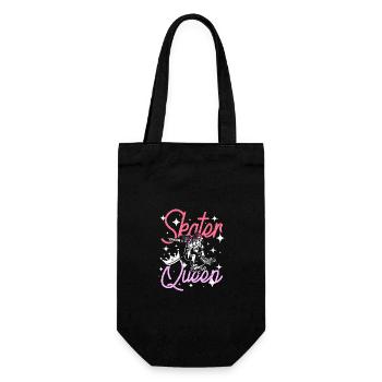 Girl Skater Queen - Geschenkbeutel für Flaschen - Schwarz - Vorne