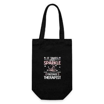 It takes a lot of sparkle Massage therapist - Gift Bag for Bottles - black - Front