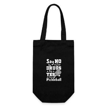 Say No To Drugs Say Yes To Pickleball Red Ribbon - Gift Bag for Bottles - black - Front