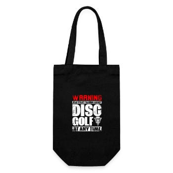 Peut commencer à parler de discs golf à tout moment - Sac à bouteille - noir - Devant
