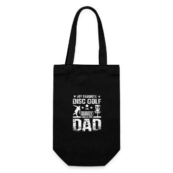 Mon lecteur de disc golf préféré m’appelle papa - Sac à bouteille - noir - Devant