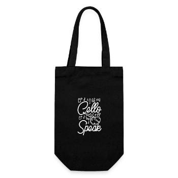 Cellist I let my Cello speak - Gift Bag for Bottles - black - Front