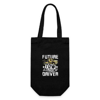 Future Tow truck driver - Gift Bag for Bottles - black - Front