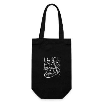 I let my banjo speak - Geschenkbeutel für Flaschen - Schwarz - Vorne
