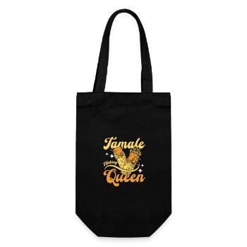 Tamale making queen - Gift Bag for Bottles - black - Front