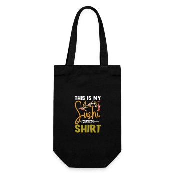 This is my sushi making shirt - Gift Bag for Bottles - black - Front