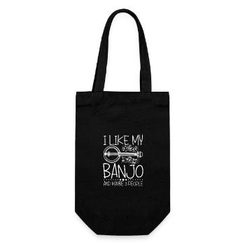 J’aime mon banjo et peut-être 3 personnes - Sac à bouteille - noir - Devant