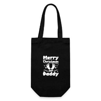 Devenir père, papa Joyeux Noël pour papa - Sac à bouteille - noir - Devant