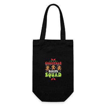 Christmas baking squad - Gift Bag for Bottles - black - Front