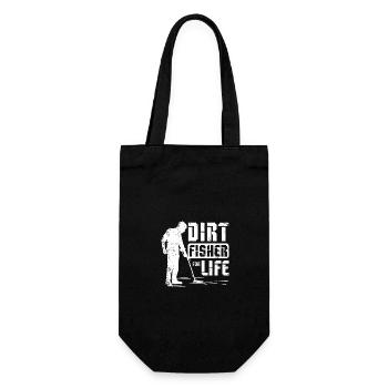 Dirty fishing for life - Gift Bag for Bottles - black - Front