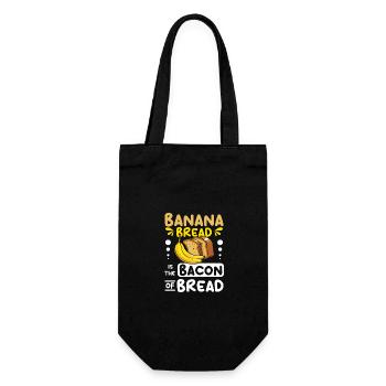 Banana bread is the bacon of bread - Gift Bag for Bottles - black - Front