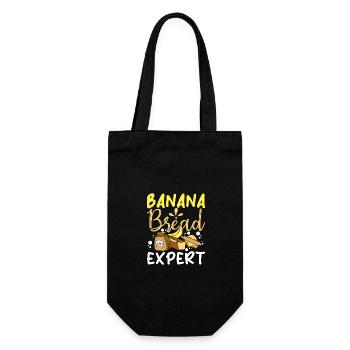 Banana bread lover expert - Gift Bag for Bottles - black - Front