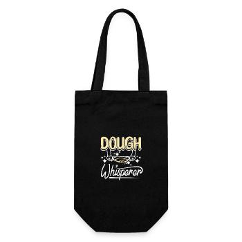 Baking bread, dough whisperer - Gift Bag for Bottles - black - Front