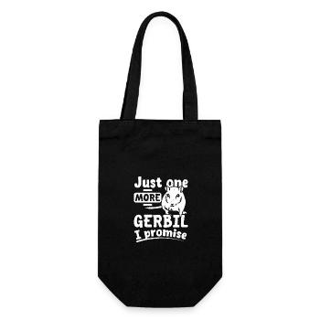 Just one more gerbil I promise - Gift Bag for Bottles - black - Front