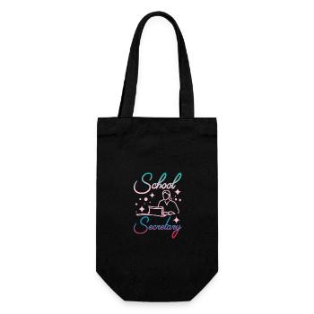 Girl School secretary - Gift Bag for Bottles - black - Front