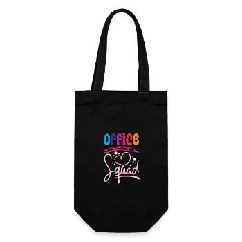 School Secretary Office squad - Gift Bag for Bottles - black - Front