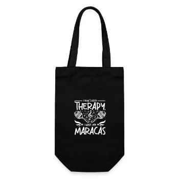 I Don't need therapy I have my maracas - Gift Bag for Bottles - black - Front