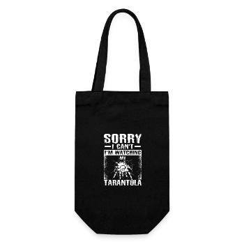 Sorry I can't watch my Tarantula - Gift Bag for Bottles - black - Front