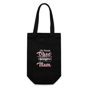 Mothers day My favorite oboe player calls me mom - Gift Bag for Bottles - black - Front
