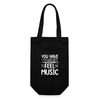 You have to feel the music play oboe - Gift Bag for Bottles - black - Front