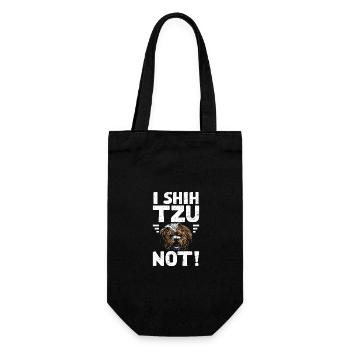 I shih tzu not! - Gift Bag for Bottles - black - Front