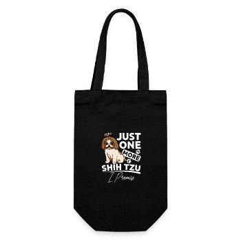 Just one more shih tzu I promise - Gift Bag for Bottles - black - Front