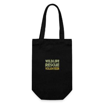 Bénévole pour le sauvetage d’animaux marins et d’animaux sauvages - Sac à bouteille - noir - Devant