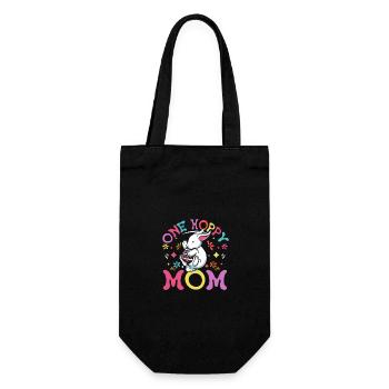 Maman lapin, maman de Pâques, une maman houblonnée - Sac à bouteille - noir - Devant