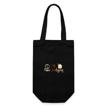 Paix amour lait de poule - Sac à bouteille - noir - Devant