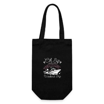 Oh gorgée, c’est un week-end de croisière mère-fille - Sac à bouteille - noir - Devant