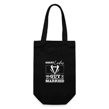 Groomsmen Sorry ladies this guy is getting Married - Gift Bag for Bottles - black - Front