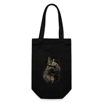 Bouledogue français - Sac à bouteille - noir - Devant