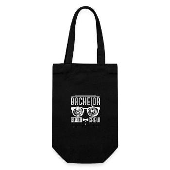Groom Wedding Squad Party Bachelor Support Crew - Gift Bag for Bottles - black - Front