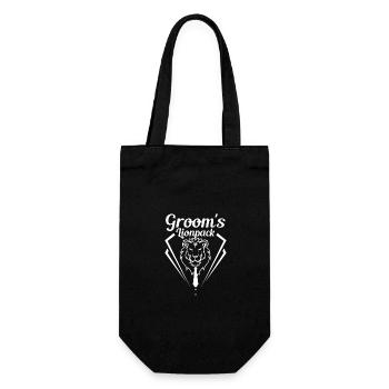 Groom Wedding Squad Party The Groom's Lionpack - Gift Bag for Bottles - black - Front