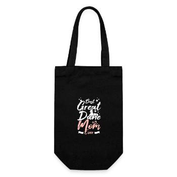 Best great dane mom ever - Gift Bag for Bottles - black - Front