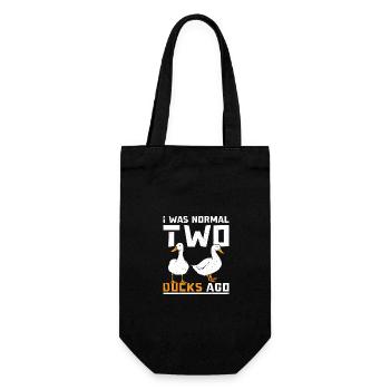 I was normal two pet ducks ago - Gift Bag for Bottles - black - Front