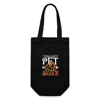 Je préfère caresser mon serpent des blés - Sac à bouteille - noir - Devant